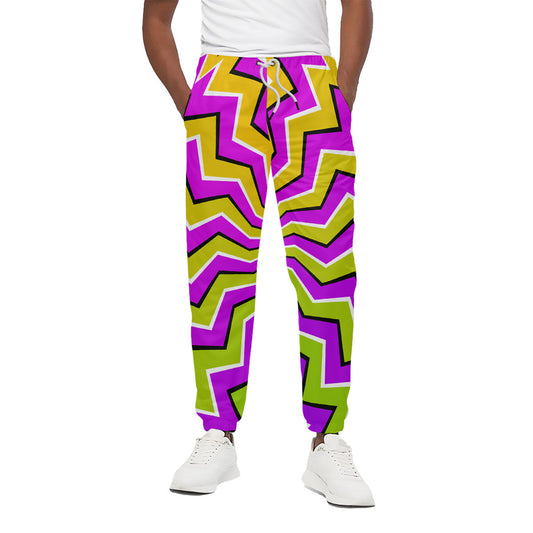 Colorful Dizzy Moving Optical Illusion Cotton Pants