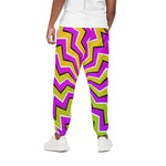 Colorful Dizzy Moving Optical Illusion Cotton Pants