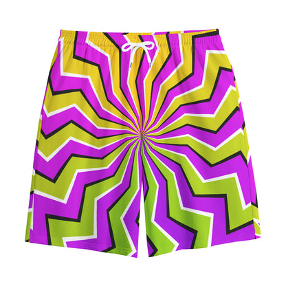 Colorful Dizzy Moving Optical Illusion Cotton Shorts