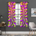 Colorful Dizzy Moving Optical Illusion Grommet Curtain Panels