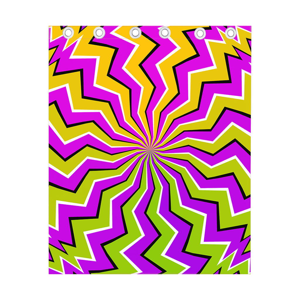 Colorful Dizzy Moving Optical Illusion Curtain