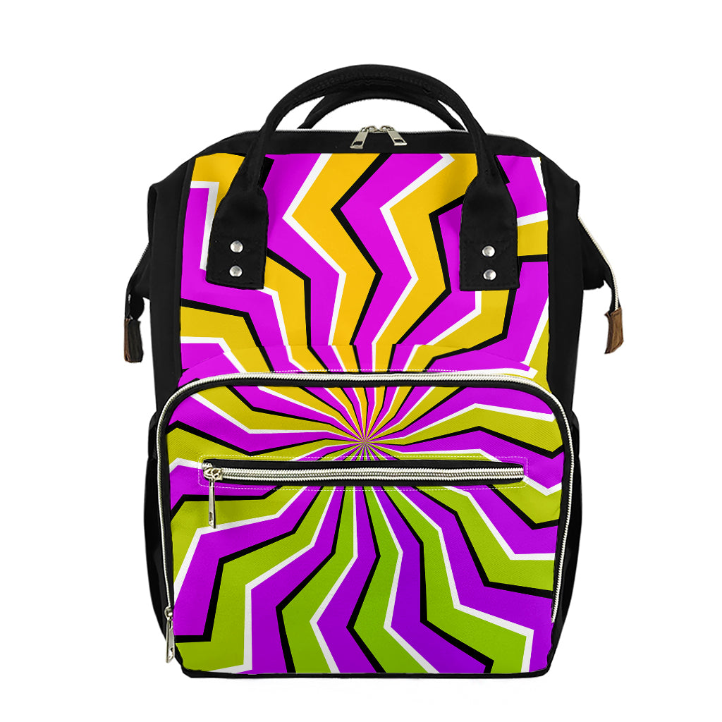 Colorful Dizzy Moving Optical Illusion Diaper Bag