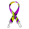 Colorful Dizzy Moving Optical Illusion Dog Seat Belt