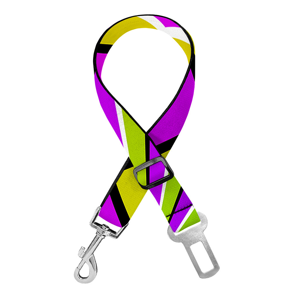Colorful Dizzy Moving Optical Illusion Dog Seat Belt