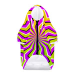 Colorful Dizzy Moving Optical Illusion Dog Zip Up Hoodie