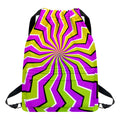 Colorful Dizzy Moving Optical Illusion Drawstring Backpack