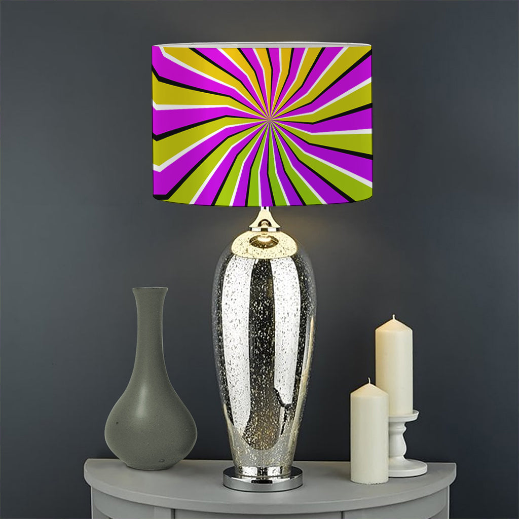 Colorful Dizzy Moving Optical Illusion Drum Lamp Shade
