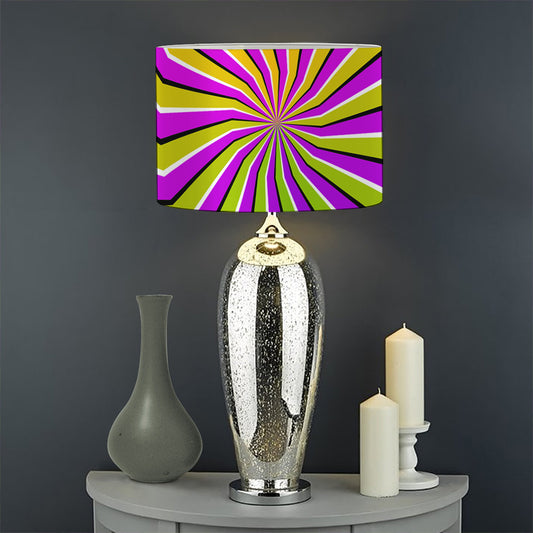 Colorful Dizzy Moving Optical Illusion Drum Lamp Shade