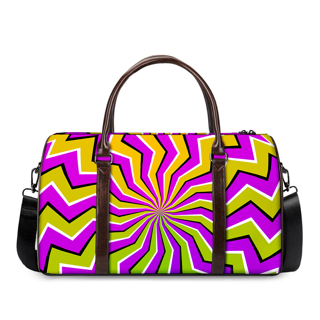 Colorful Dizzy Moving Optical Illusion Duffle Bag