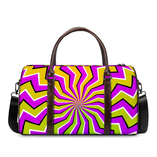 Colorful Dizzy Moving Optical Illusion Duffle Bag