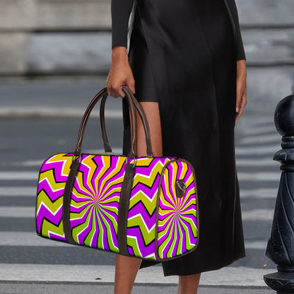 Colorful Dizzy Moving Optical Illusion Duffle Bag