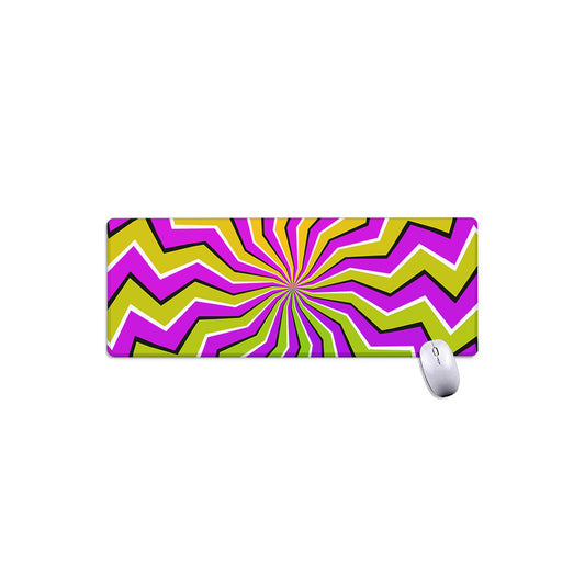 Colorful Dizzy Moving Optical Illusion Extended Mouse Pad