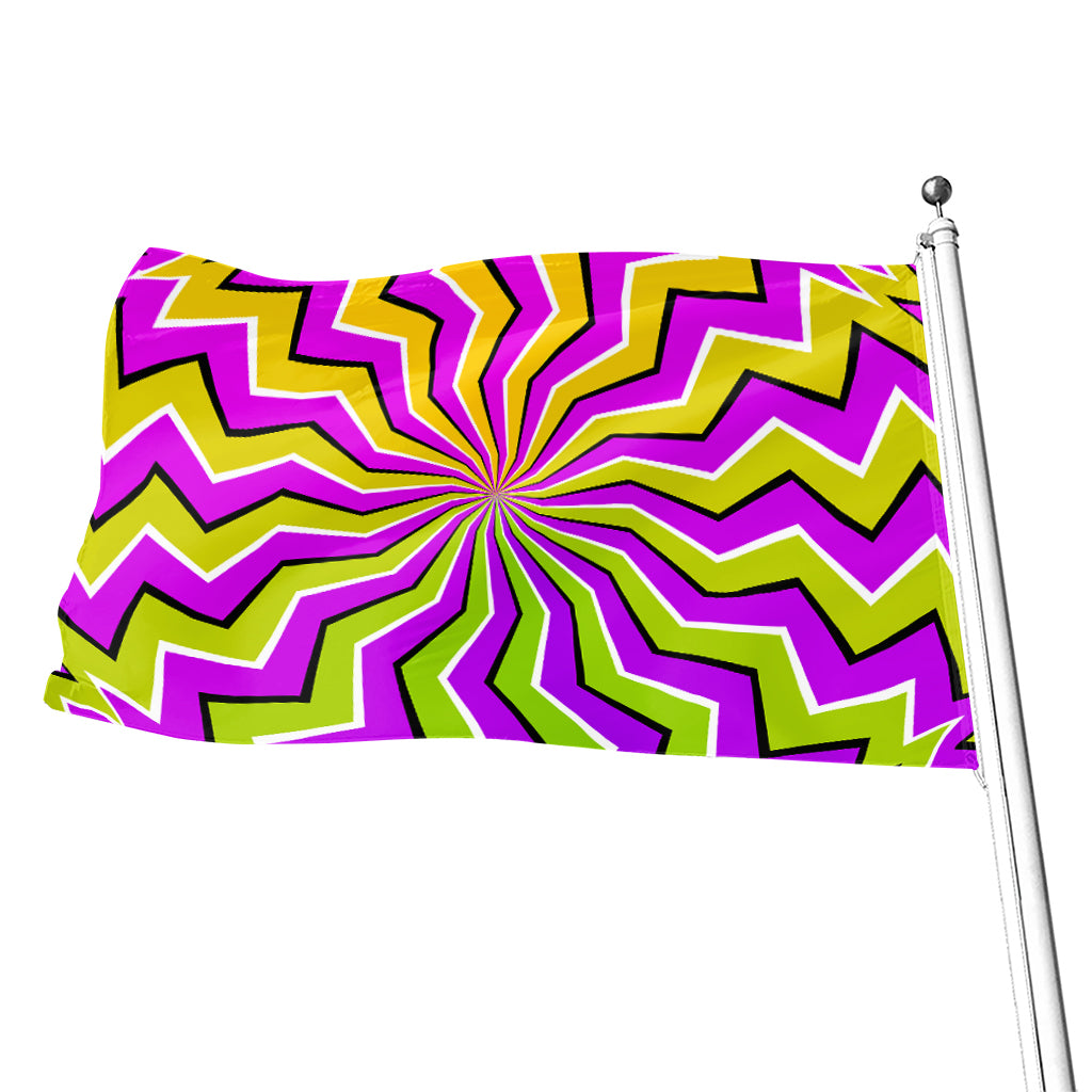Colorful Dizzy Moving Optical Illusion Flag