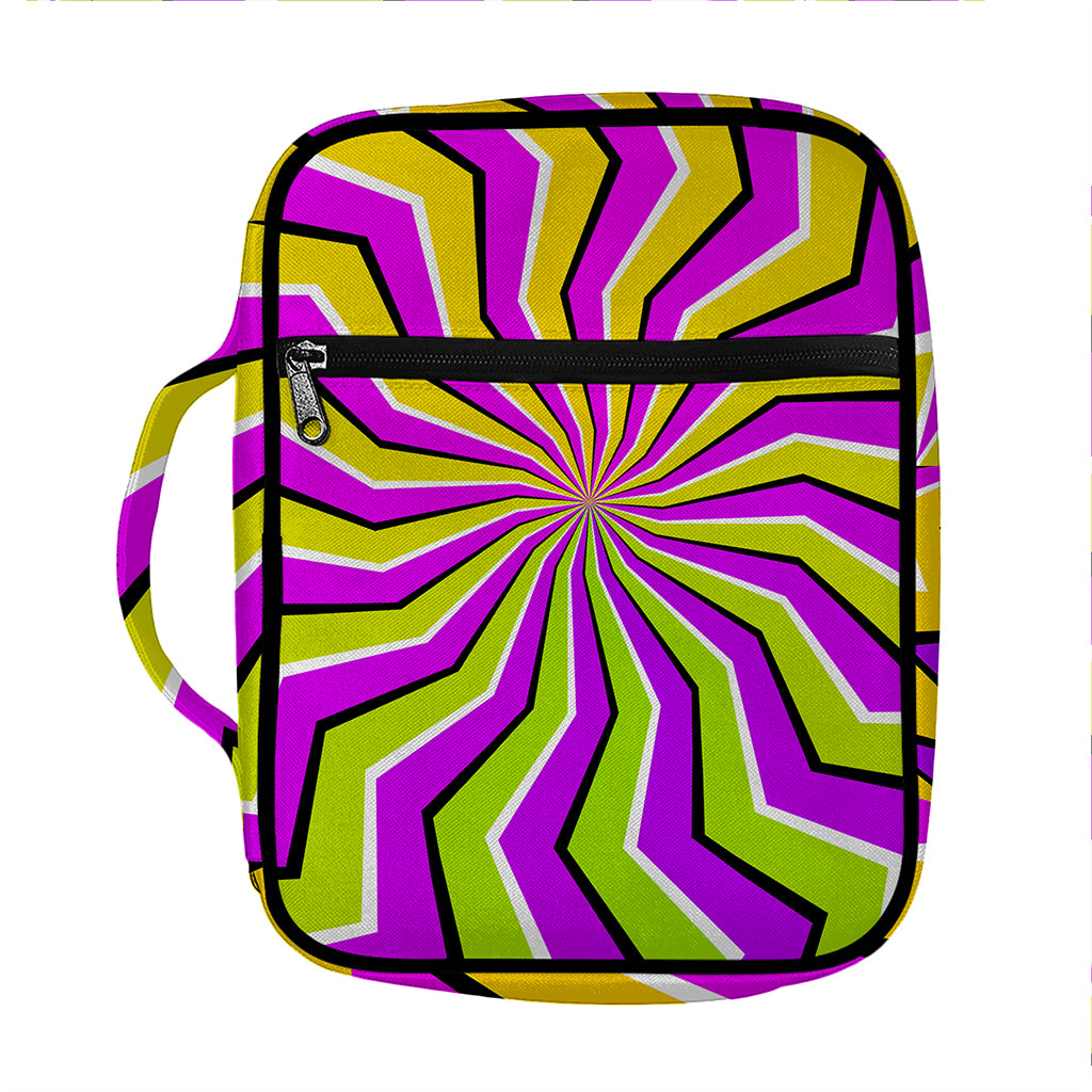 Colorful Dizzy Moving Optical Illusion Front Pocket Bible Bag