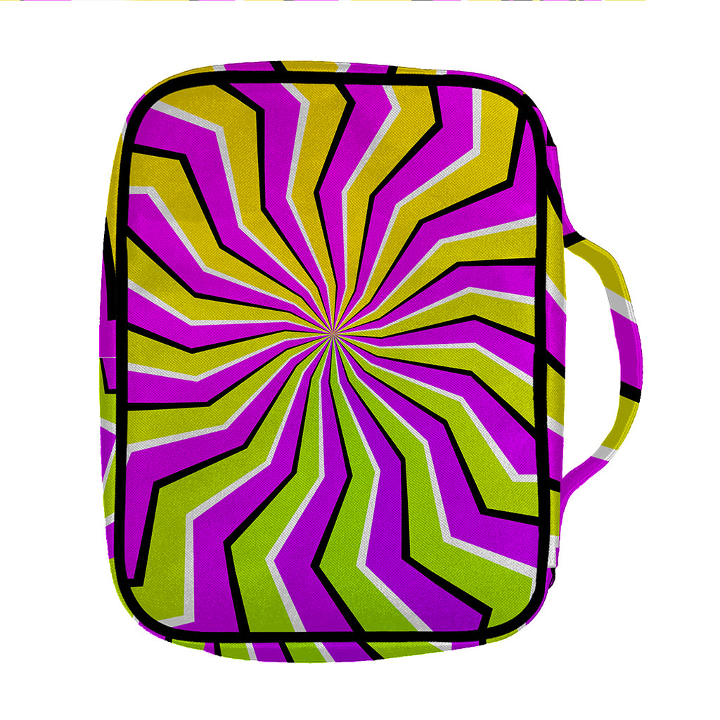 Colorful Dizzy Moving Optical Illusion Front Pocket Bible Bag