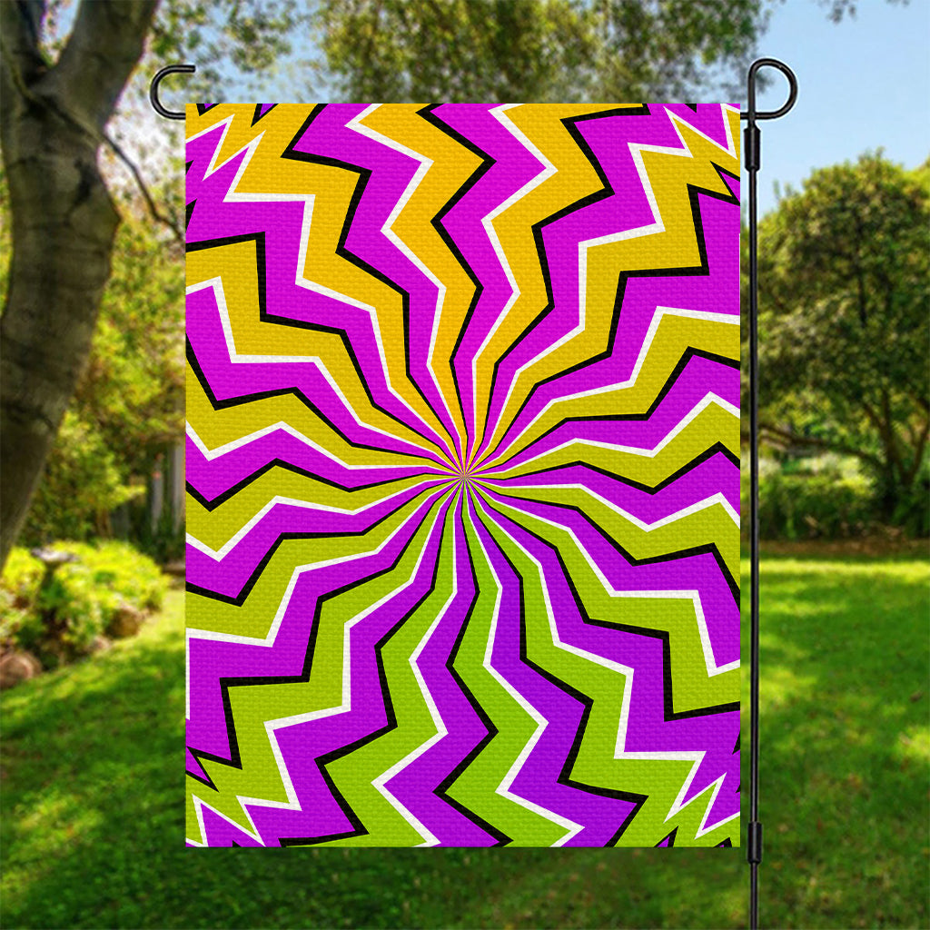 Colorful Dizzy Moving Optical Illusion Garden Flag