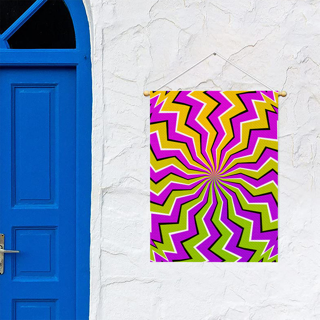 Colorful Dizzy Moving Optical Illusion Garden Flag