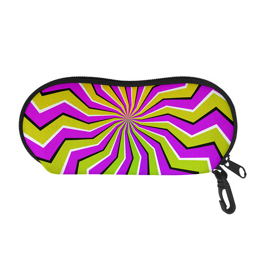 Colorful Dizzy Moving Optical Illusion Glasses Case