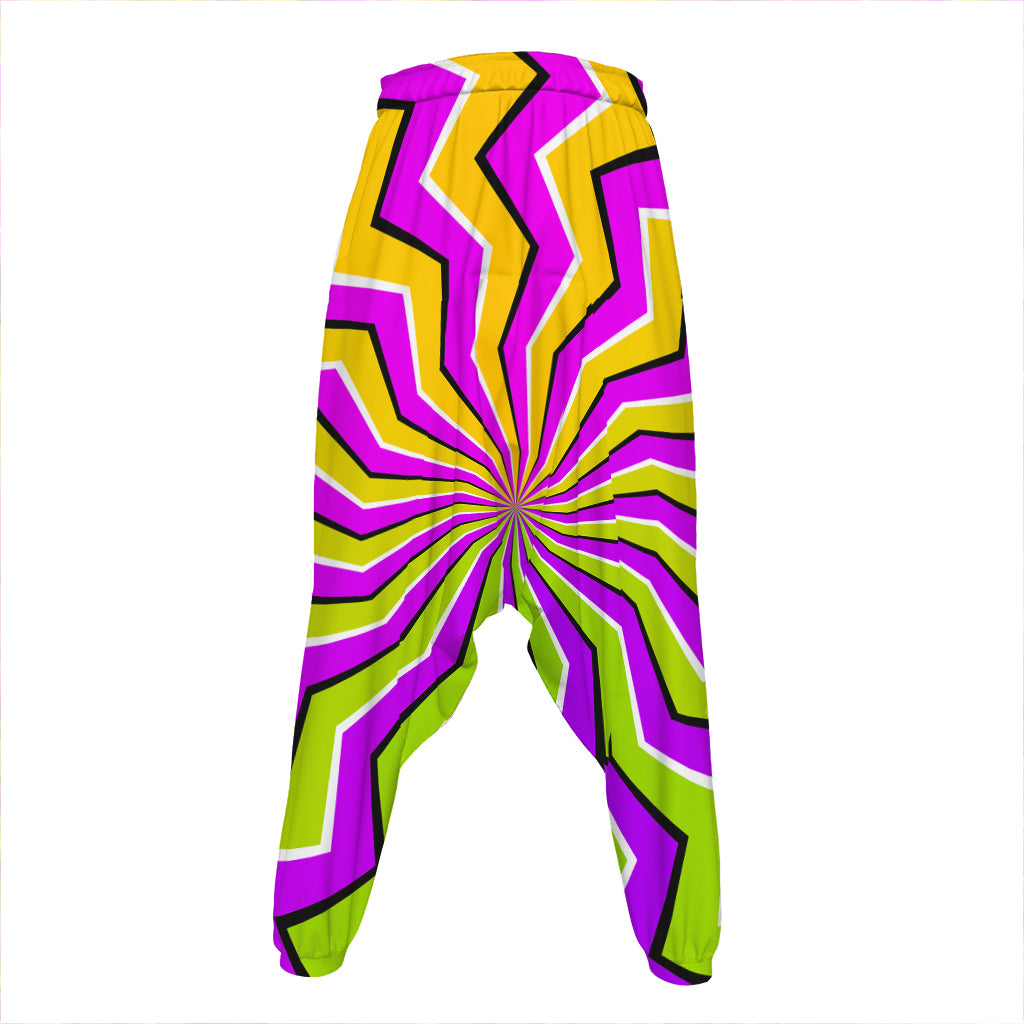 Colorful Dizzy Moving Optical Illusion Hammer Pants
