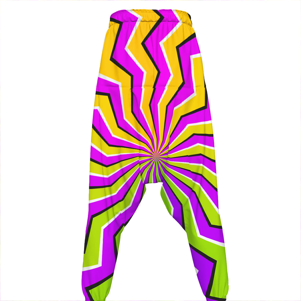Colorful Dizzy Moving Optical Illusion Hammer Pants