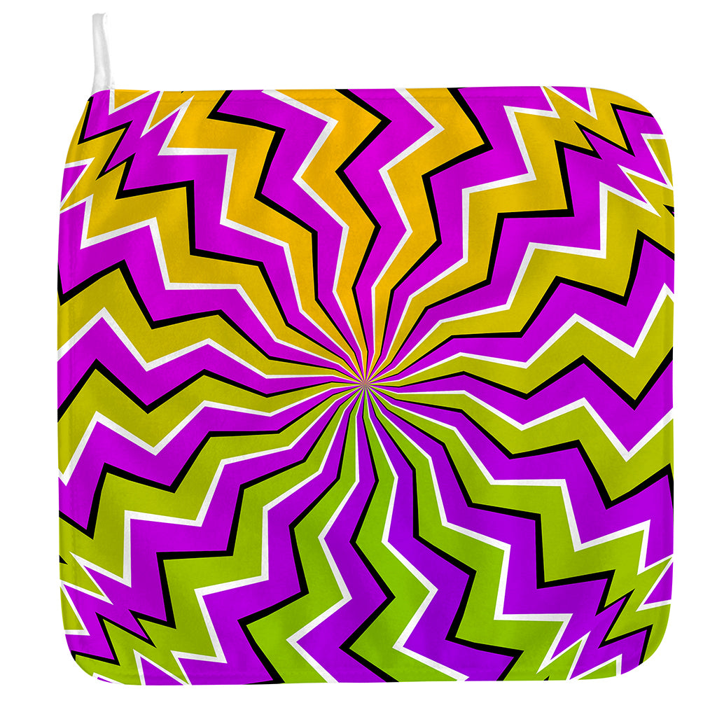 Colorful Dizzy Moving Optical Illusion Hand Towel