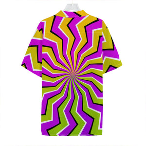 Colorful Dizzy Moving Optical Illusion Hawaiian Shirt