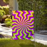 Colorful Dizzy Moving Optical Illusion House Flag