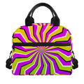 Colorful Dizzy Moving Optical Illusion Insulated Lunch Bag
