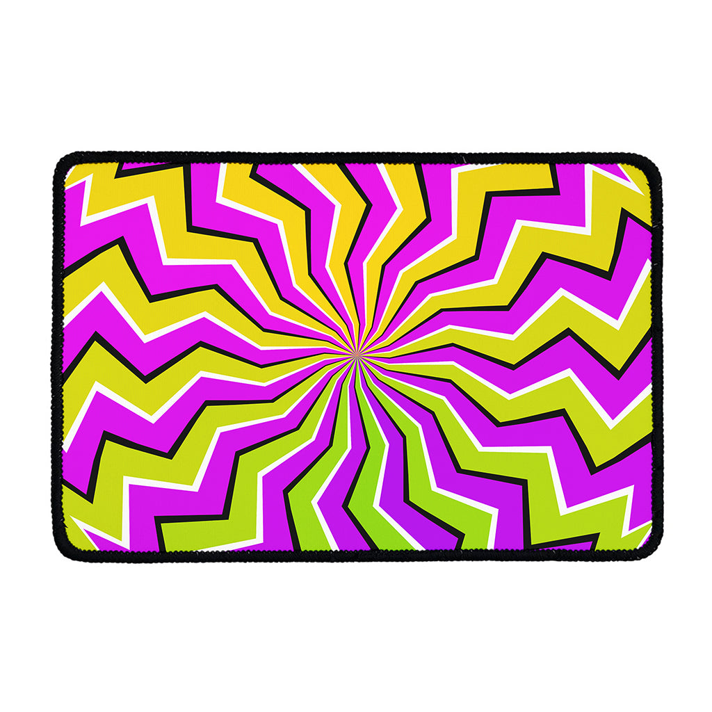 Colorful Dizzy Moving Optical Illusion Kitchen Mat