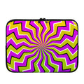 Colorful Dizzy Moving Optical Illusion Laptop Sleeve