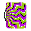 Colorful Dizzy Moving Optical Illusion Leather Bible Cover