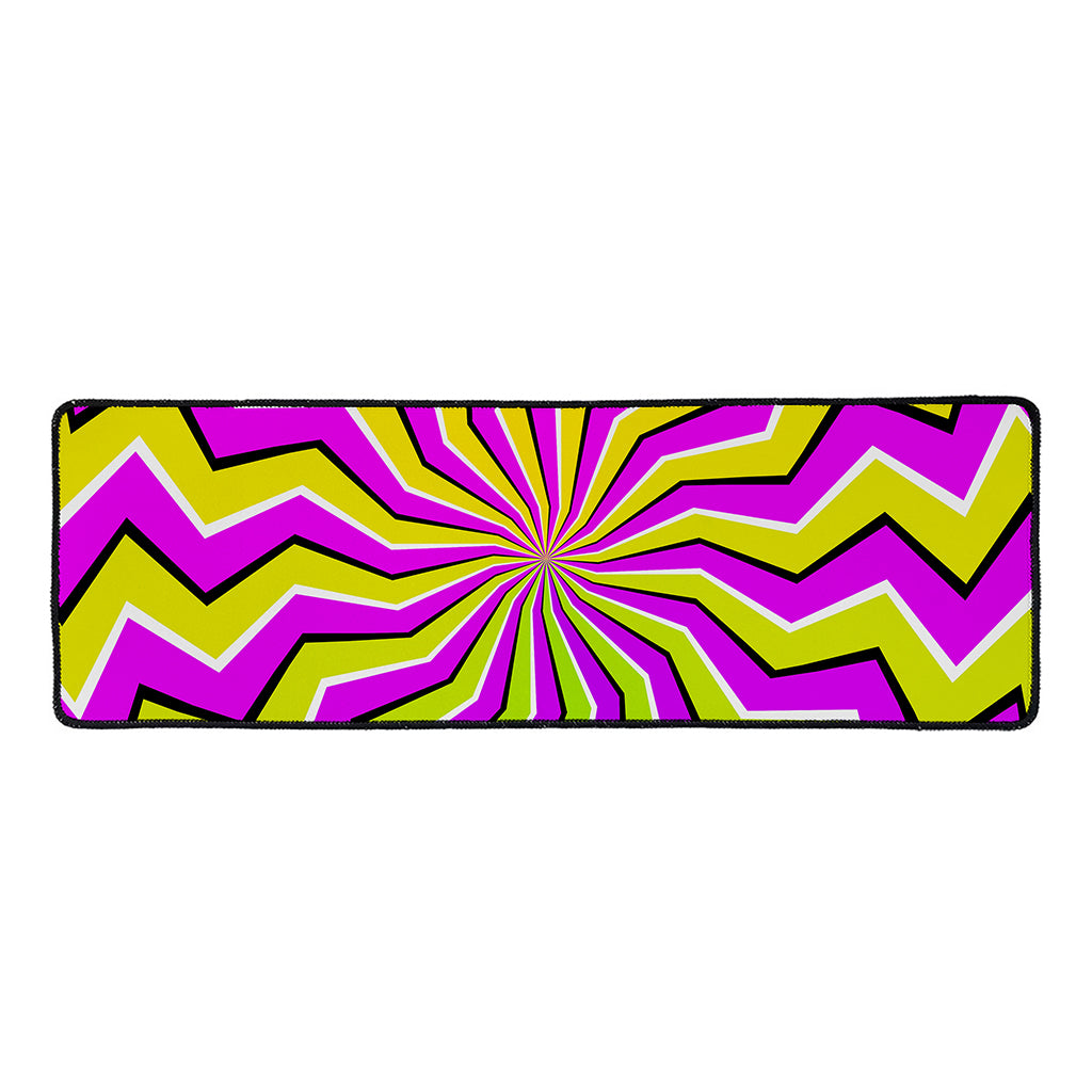 Colorful Dizzy Moving Optical Illusion Long Kitchen Mat