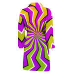 Colorful Dizzy Moving Optical Illusion Men's Bathrobe