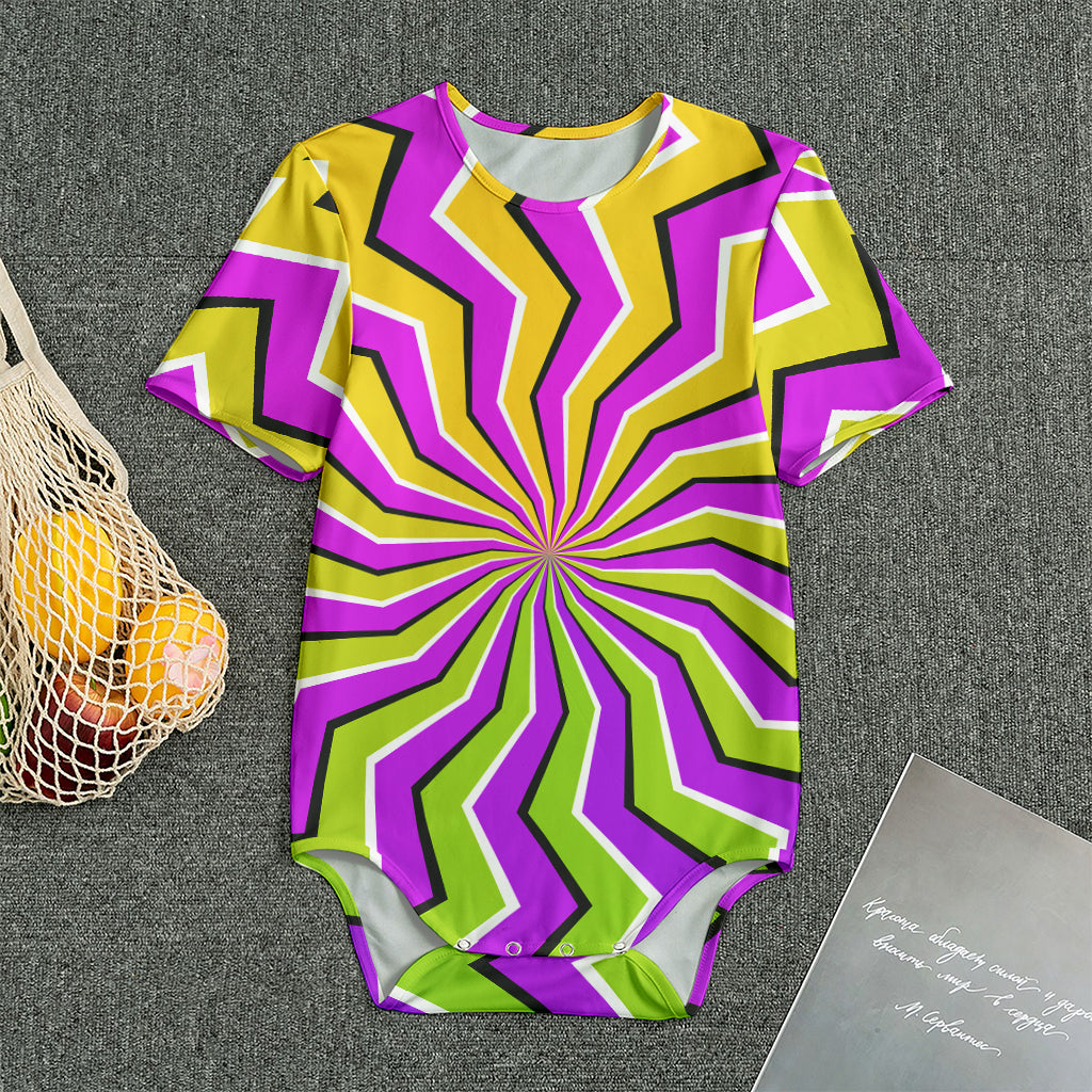 Colorful Dizzy Moving Optical Illusion Men's Bodysuit