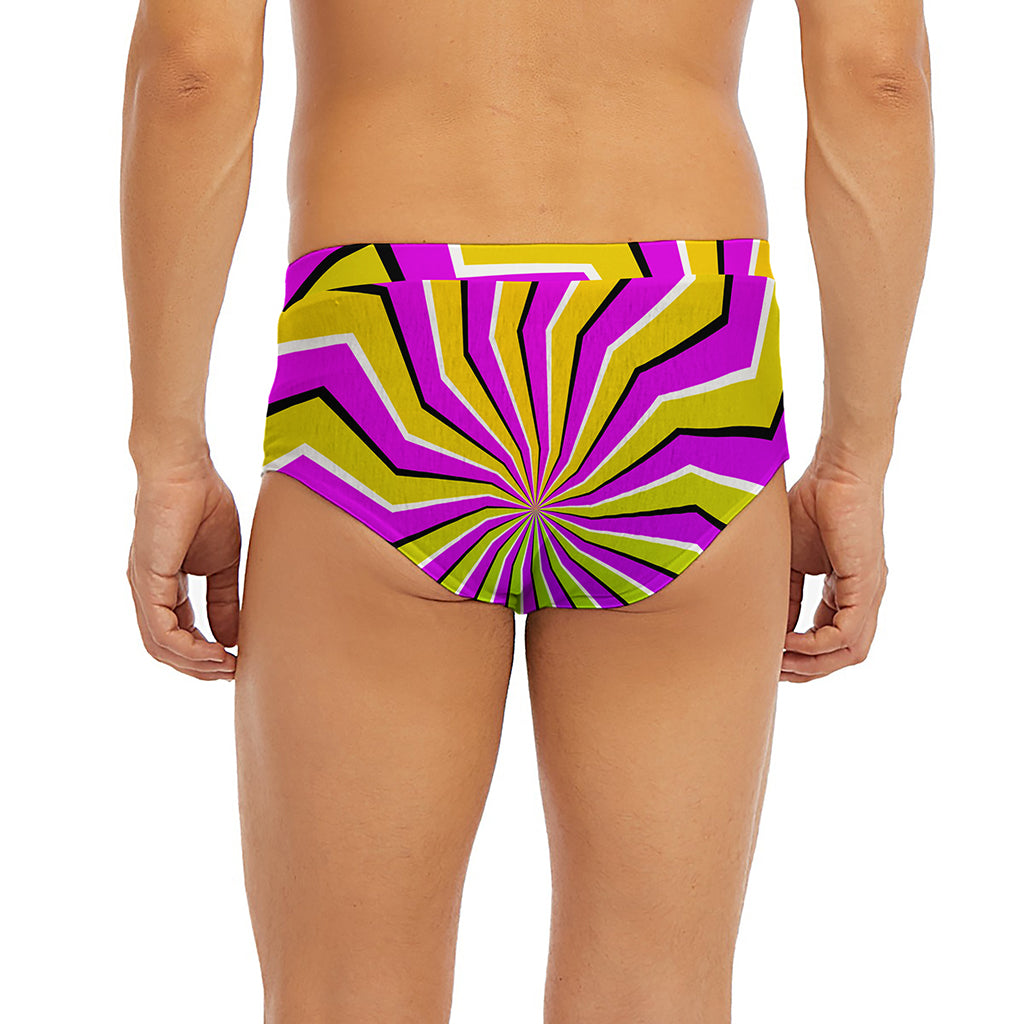Colorful Dizzy Moving Optical Illusion Men's Briefs