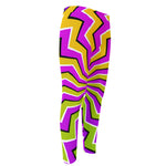 Colorful Dizzy Moving Optical Illusion Men's Compression Pants