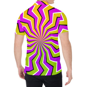 Colorful Dizzy Moving Optical Illusion Men's Shirt