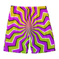 Colorful Dizzy Moving Optical Illusion Men's Swim Trunks