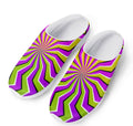 Colorful Dizzy Moving Optical Illusion Mesh Casual Shoes