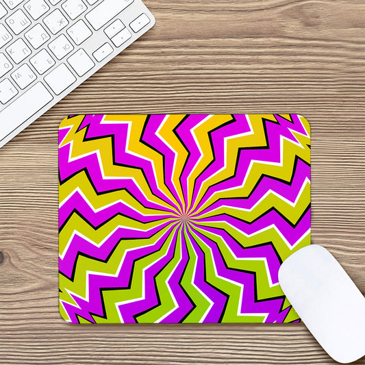 Colorful Dizzy Moving Optical Illusion Mouse Pad
