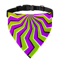 Colorful Dizzy Moving Optical Illusion Over The Collar Dog Bandana