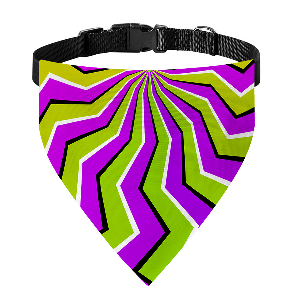 Colorful Dizzy Moving Optical Illusion Over The Collar Dog Bandana
