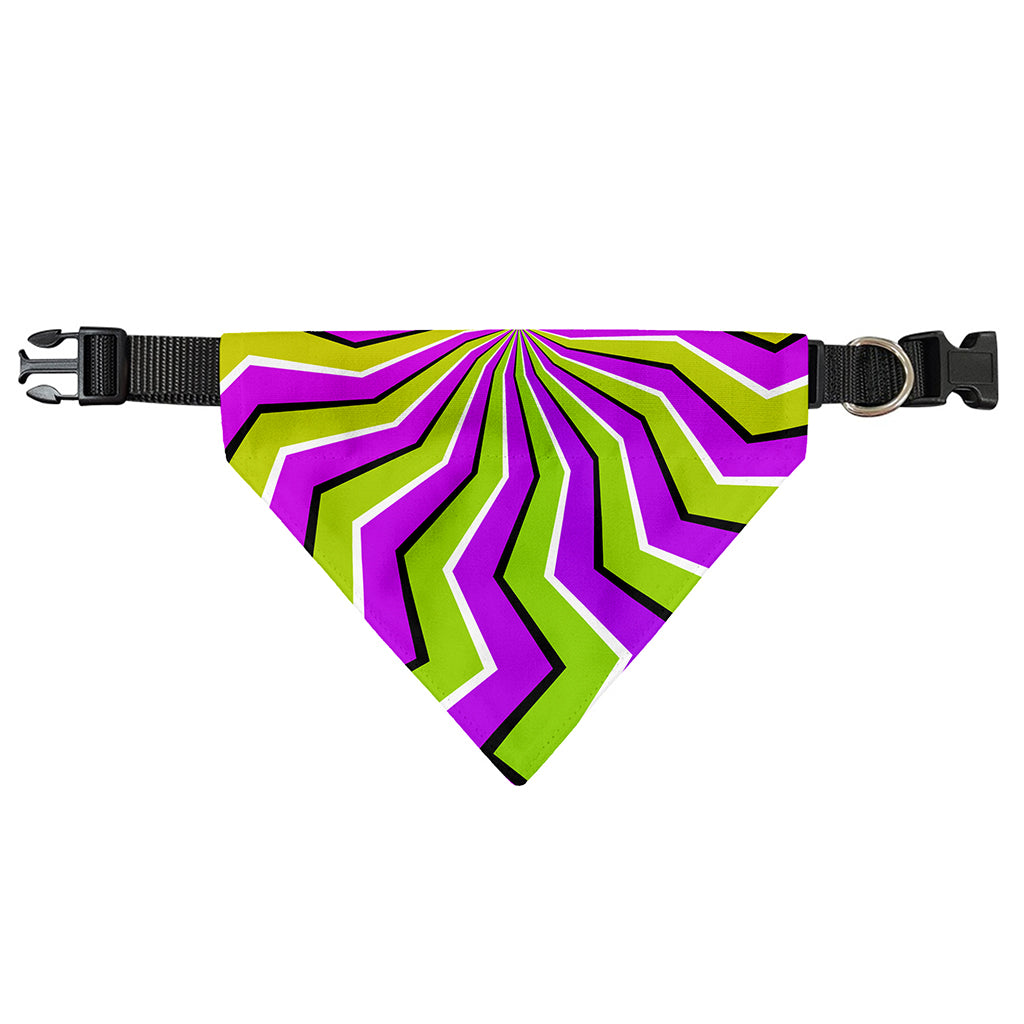Colorful Dizzy Moving Optical Illusion Over The Collar Dog Bandana