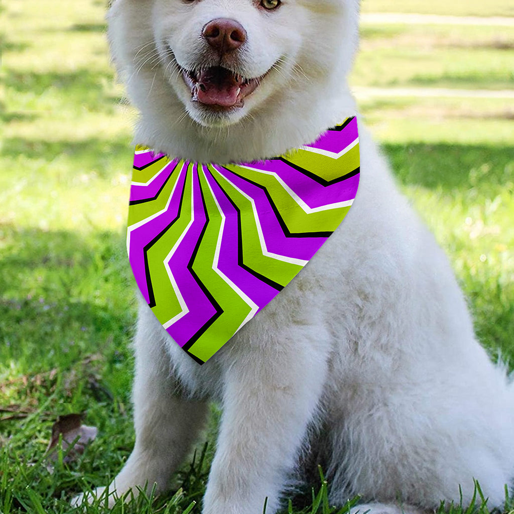 Colorful Dizzy Moving Optical Illusion Over The Collar Dog Bandana