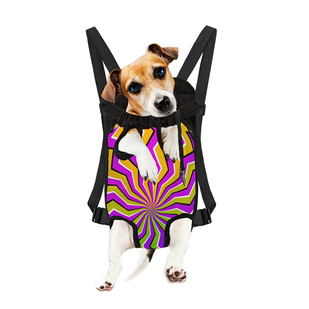 Colorful Dizzy Moving Optical Illusion Pet Carrier Backpack