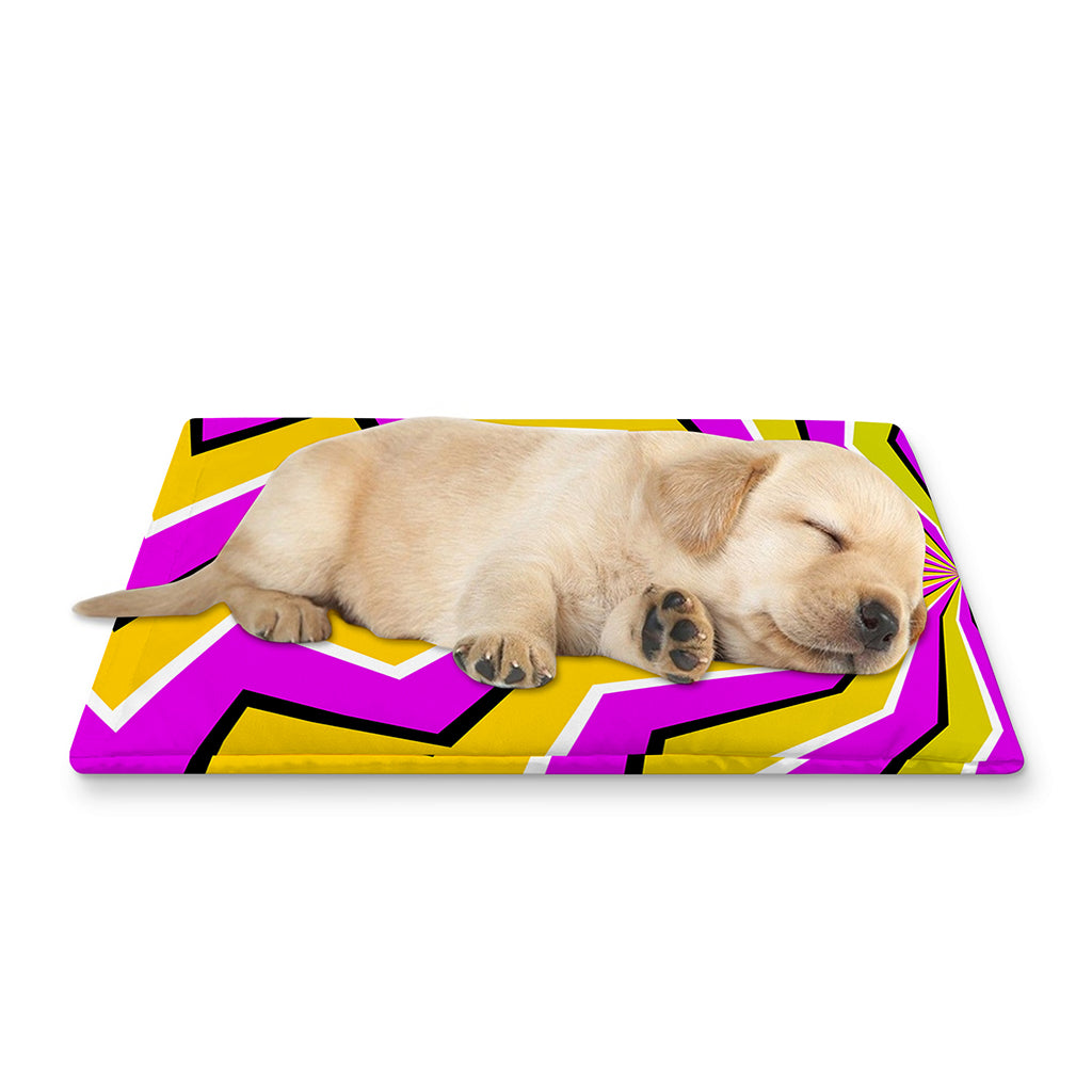Colorful Dizzy Moving Optical Illusion Pet Cooling Mat Cover
