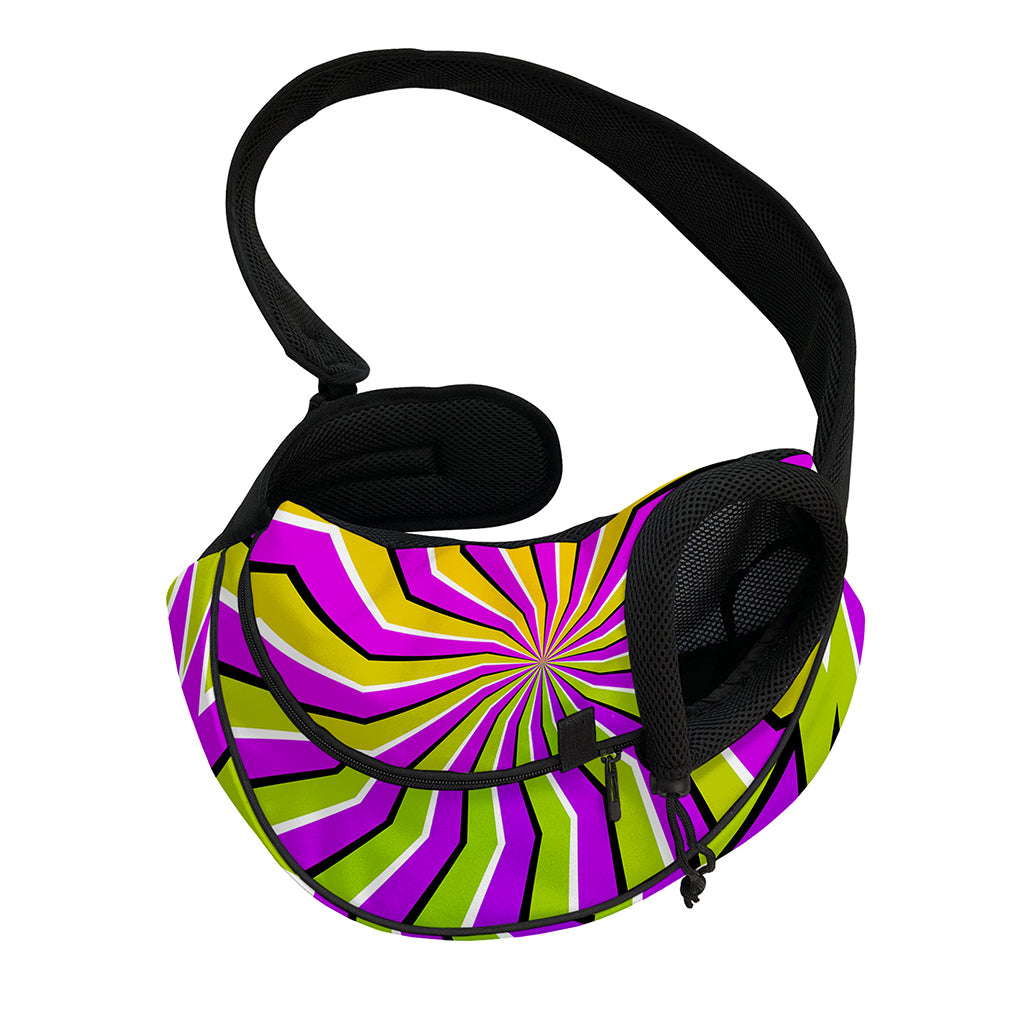 Colorful Dizzy Moving Optical Illusion Pet Sling Carrier