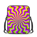 Colorful Dizzy Moving Optical Illusion Rectangular Crossbody Bag