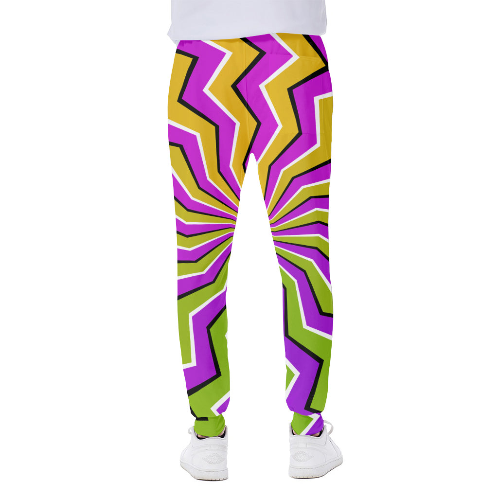 Colorful Dizzy Moving Optical Illusion Scuba Joggers