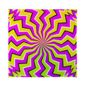 Colorful Dizzy Moving Optical Illusion Silk Bandana